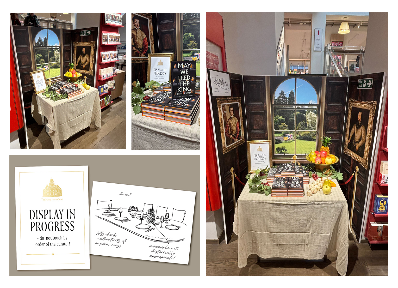 May We Feed The King Foyles Display